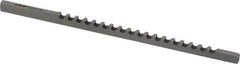 Dumont Minute Man - 1/8" Keyway Width, Style A, Keyway Broach - High Speed Steel, Bright Finish, 1/8" Broach Body Width, 13/64" to 1-1/8" LOC, 5" OAL, 650 Lbs Pressure for Max LOC - Top Tool & Supply