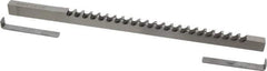 Dumont Minute Man - 3/8" Keyway Width, Style C, Keyway Broach - High Speed Steel, Bright Finish, 3/8" Broach Body Width, 25/64" to 2-1/2" LOC, 11-3/4" OAL, 4,340 Lbs Pressure for Max LOC - Top Tool & Supply