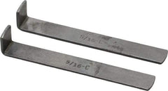 Dumont Minute Man - 2 Piece Style C Broach Shim - 5/16" Keyway Width, 0.055" Shim Thickness - Top Tool & Supply