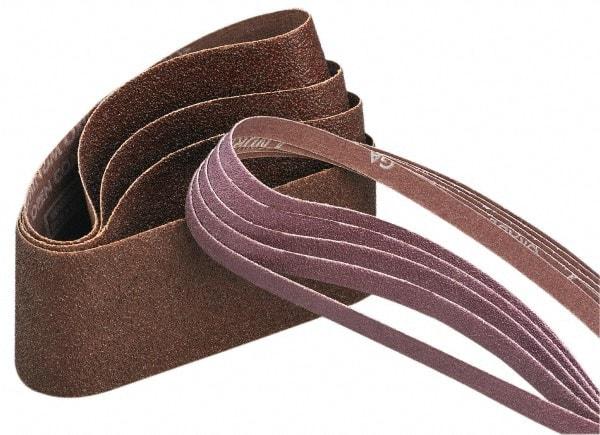 Norton - 2" Wide x 132" OAL, 120 Grit, Aluminum Oxide Abrasive Belt - Aluminum Oxide, Fine, Coated, X Weighted Cloth Backing, Series R228 - Top Tool & Supply