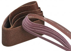 Norton - 1/4" Wide x 24" OAL, 120 Grit, Aluminum Oxide Abrasive Belt - Aluminum Oxide, Medium, Coated - Top Tool & Supply