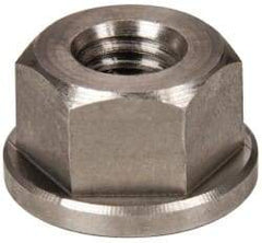 Gibraltar - 3/8-16, 7/8" Flange Diam, 1/2" High, 11/16" Across Flats, Flange Nut - Grade 303 Stainless Steel, 1/8" Flange Height - Top Tool & Supply