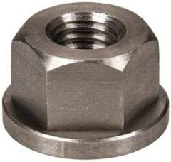 Gibraltar - 1/2-13, 1-1/8" Flange Diam, 11/16" High, 7/8" Across Flats, Flange Nut - Grade 303 Stainless Steel, 5/32" Flange Height - Top Tool & Supply