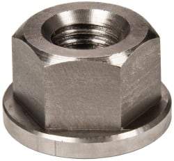 Gibraltar - 5/8-11, 1-3/8" Flange Diam, 13/16" High, 1-1/16" Across Flats, Flange Nut - Grade 303 Stainless Steel, 3/16" Flange Height - Top Tool & Supply