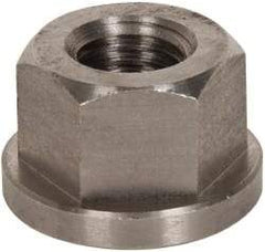 Gibraltar - 3/4-10, 1-5/8" Flange Diam, 1" High, 1-1/4" Across Flats, Flange Nut - Grade 303 Stainless Steel, 1/4" Flange Height - Top Tool & Supply