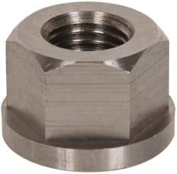 Gibraltar - 7/8-9, 1-3/4" Flange Diam, 1-1/8" High, 1-7/16" Across Flats, Flange Nut - Grade 303 Stainless Steel, 1/4" Flange Height - Top Tool & Supply