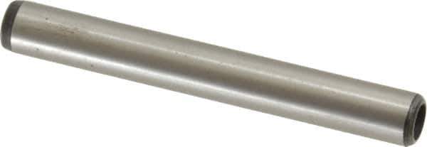 Value Collection - 1/4" Diam x 2" Pin Length Grade 8 Alloy Steel Pull Out Dowel Pin - 1 Rounded & 1 Threaded End - Top Tool & Supply