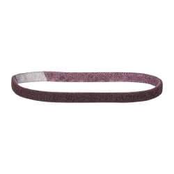 3M - 1/2" Wide x 18" OAL, Aluminum Oxide Abrasive Belt - Aluminum Oxide, Medium, Nonwoven, Series SC-BS - Top Tool & Supply