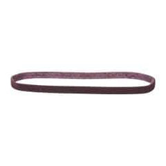 3M - 1/2" Wide x 24" OAL, Aluminum Oxide Abrasive Belt - Aluminum Oxide, Medium, Nonwoven, Series SC-BS - Top Tool & Supply