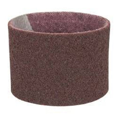 3M - 3-1/2" Wide x 15-1/2" OAL, Aluminum Oxide Abrasive Belt - Aluminum Oxide, Medium, Nonwoven, Series SC-BS - Top Tool & Supply