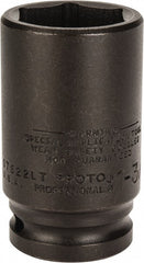 Proto - 3/4" Drive 1-3/8" Deep Thin Wall Impact Socket - Exact Industrial Supply