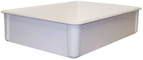 MFG Tray - 400 Lb Load Capacity White Fiberglass Tote Container - Stacking, 25.8" Long x 17.8" Wide x 6" High - Top Tool & Supply