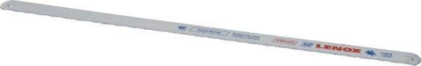 Lenox - 10" Long, 18 Teeth per Inch, Bi-Metal Hand Hacksaw Blade - Toothed Edge, 1/2" Wide x 0.025" Thick, Flexible - Top Tool & Supply