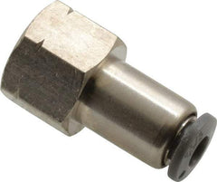 Norgren - 5/32" Tube OD, 1/8 NPTF Brass Push-to-Connect Tube Female Connector - Tube to Female NPT Connection, 150 Max psi, Nitrile O-Ring, 0 to 175°F Working Temp - Top Tool & Supply