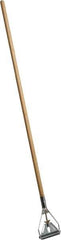 PRO-SOURCE - 54" Wood Quick Connect Mop Handle - Metal Connector, Use with Wet Mops - Top Tool & Supply