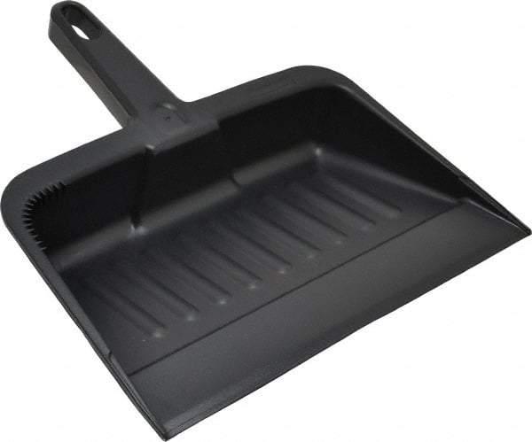 Rubbermaid - 12-1/4" Wide x 2-5/8" High, Handheld Dustpan - Plastic Body, 5" Plastic Handle, Black - Top Tool & Supply