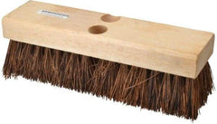 PRO-SOURCE - 2" Bristle Length, Palmyra Scrub Brush - 10" OAL, Tapered Handle, Hardwood Block - Top Tool & Supply