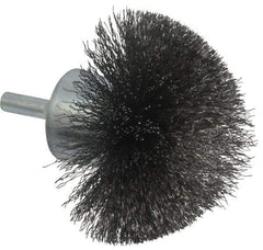 Anderson - 2-3/4" Brush Diam, Crimped, Flared End Brush - 1/4" Diam Shank, 16,000 Max RPM - Top Tool & Supply