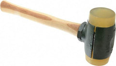 Garland - 6-1/2 Lb Head 2-3/4" Face Urethane Split Head Hammer with Faces - Wood Handle - Top Tool & Supply