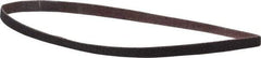 Norton - 1/4" Wide x 12" OAL, 80 Grit, Aluminum Oxide Abrasive Belt - Aluminum Oxide, Medium, Coated, Series R283 - Top Tool & Supply