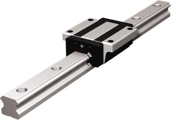 THK - 280mm OAL x 15mm Overall Width x 15mm Overall Height 4 Way HSR Rail - 60mm Between Holes, 4-1/2 x 7-1/2 x 5.3mm Hole Size - Top Tool & Supply