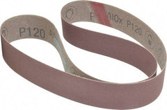 3M - 1-1/2" Wide x 42" OAL, 120 Grit, Aluminum Oxide Abrasive Belt - Aluminum Oxide, Fine, Coated, X Weighted Cloth Backing, Series 341D - Top Tool & Supply