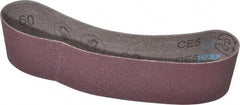 3M - 2" Wide x 18-15/16" OAL, 60 Grit, Aluminum Oxide Abrasive Belt - Aluminum Oxide, Medium, Coated, X Weighted Cloth Backing, Series 341D - Top Tool & Supply