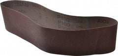 3M - 4" Wide x 36" OAL, 100 Grit, Aluminum Oxide Abrasive Belt - Aluminum Oxide, Fine, Coated, X Weighted Cloth Backing, Series 340D - Top Tool & Supply