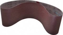 3M - 6" Wide x 48" OAL, 120 Grit, Aluminum Oxide Abrasive Belt - Aluminum Oxide, Fine, Coated, X Weighted Cloth Backing, Series 340D - Top Tool & Supply