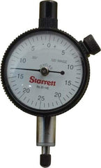 Starrett - 1/8" Range, 0-25-0 Dial Reading, 0.001" Graduation Dial Drop Indicator - 1-11/16" Dial, 0.05" Range per Revolution - Top Tool & Supply