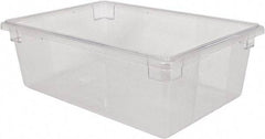 Rubbermaid - Rectangular, Clear Polycarbonate Food Tote Box - 9" High x 12" Wide x 18" Long - Top Tool & Supply