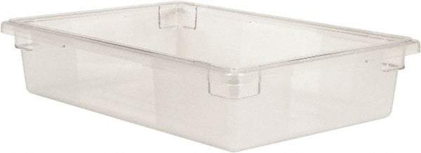 Rubbermaid - Rectangular, Clear Polycarbonate Food Tote Box - 6" High x 18" Wide x 26" Long - Top Tool & Supply