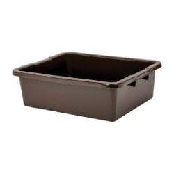 Rubbermaid - 7.1 Gal, Brown Polyethylene Tote Container - Nesting, 21-1/2" Long x 17.1" Wide x 7" High - Top Tool & Supply