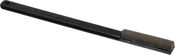 3M - 1-3/4" OAL Fine Half Round Sharpener Diamond File - 1/2" Wide, 1-3/4 LOC, Black - Top Tool & Supply