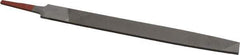 Simonds File - 8" Long, Smooth Cut, Flat American-Pattern File - Double Cut, Tang - Top Tool & Supply