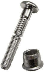 HUCK - Button Head Steel Lockbolt Blind Rivet - 1/4" to 3/8" Grip, 1/2" Head Diam, 1/4" Body Diam - Top Tool & Supply