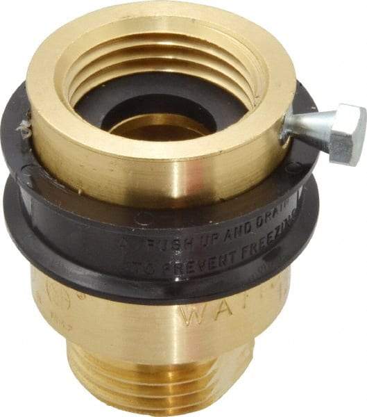 Watts - 3/4" Pipe, 125 Max psi, Brass, Hose Connection Vacuum Breaker - EPDM Seal, Stainless Steel Spring, FIP X Hose End Connections - Top Tool & Supply