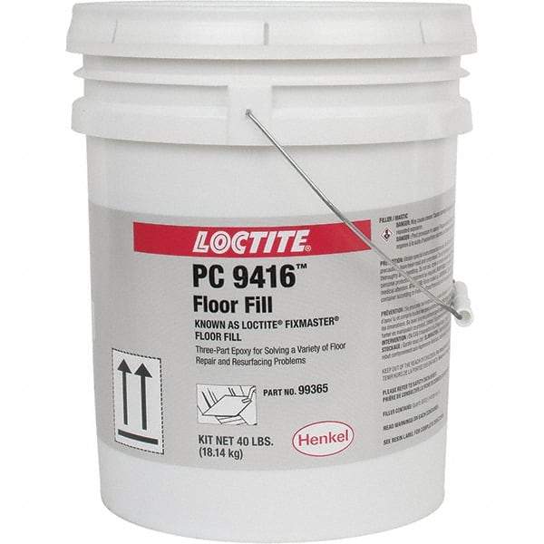 Loctite - 40 Lb Kit Gray Epoxy Resin Filler/Repair Caulk - -20 to 225°F Operating Temp, 6 min Tack Free Dry Time, 24 hr Full Cure Time, Series 135 - Top Tool & Supply