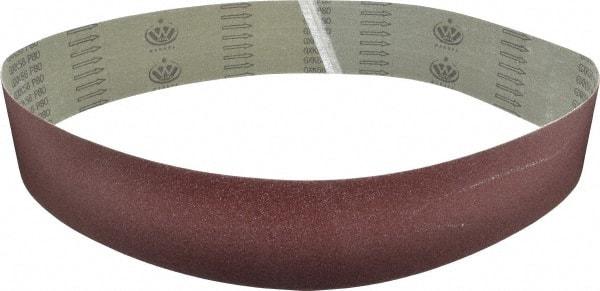 Tru-Maxx - 4" Wide x 60" OAL, 80 Grit, Aluminum Oxide Abrasive Belt - Aluminum Oxide, Medium, Coated - Top Tool & Supply