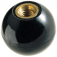 TE-CO - 1/4-28 Thread, 1" Diam, Plastic Ball Knob - Top Tool & Supply