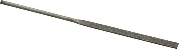 Value Collection - 5-1/2" OAL Fine Equalling Needle Diamond File - 13/64" Wide x 3/64" Thick, 2-3/4 LOC - Top Tool & Supply