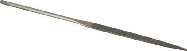 Value Collection - 5-1/2" OAL Fine Taper Needle Diamond File - 13/64" Wide x 3/64" Thick, 2-3/4 LOC - Top Tool & Supply