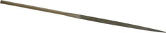 Value Collection - 5-1/2" OAL Fine Three Square Needle Diamond File - 9/64" Wide x 9/64" Thick, 2-3/4 LOC - Top Tool & Supply