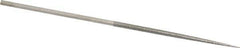 Value Collection - 5-1/2" OAL Fine Round Needle Diamond File - 1/8" Wide x 1/8" Thick, 2-3/4 LOC - Top Tool & Supply