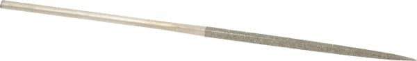 Value Collection - 5-1/2" OAL Medium Square Needle Diamond File - 3/32" Wide x 3/32" Thick, 2-3/4 LOC - Top Tool & Supply