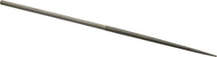 Value Collection - 5-1/2" OAL Medium Round Needle Diamond File - 1/8" Wide x 1/8" Thick, 2-3/4 LOC - Top Tool & Supply