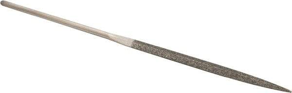 Value Collection - 5-1/2" OAL Medium Triangular Needle Diamond File - 11/64" Wide x 5/64" Thick, 2-3/4 LOC - Top Tool & Supply