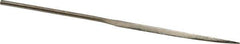 Value Collection - 5-1/2" OAL Coarse Barrette Needle Diamond File - 13/64" Wide x 3/32" Thick, 2-3/4 LOC - Top Tool & Supply