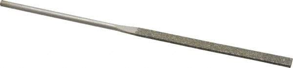 Value Collection - 5-1/2" OAL Coarse Equalling Needle Diamond File - 13/64" Wide x 3/64" Thick, 2-3/4 LOC - Top Tool & Supply