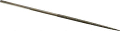 Value Collection - 5-1/2" OAL Coarse Round Needle Diamond File - 7/64" Wide x 1/8" Thick, 2-3/4 LOC - Top Tool & Supply